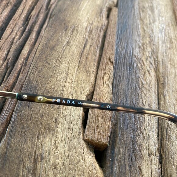 Prada Eyeglasses Brown Tortoise Gold VPR 04P 54-17-135 DHO-101 - Picture 10 of 12